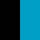 black/ teal